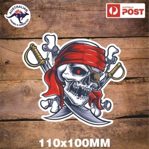 PEGATINA PIRATA PARA CAJA DE HERRAMIENTAS UTE MANCAVE CERVEZA NEVERA BARCO - Imagen 1 de 1
