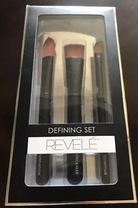 Weiche Borsten Gesichts Make-up Definierender Pinsel Set 3 Stück (Foundation Concealer Kontur) - Bild 1 von 4