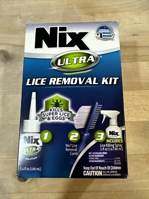 Kit de 3 piezas de eliminación de piojos Nix ULTRA mata piojos y huevos  Foto 1 de 2