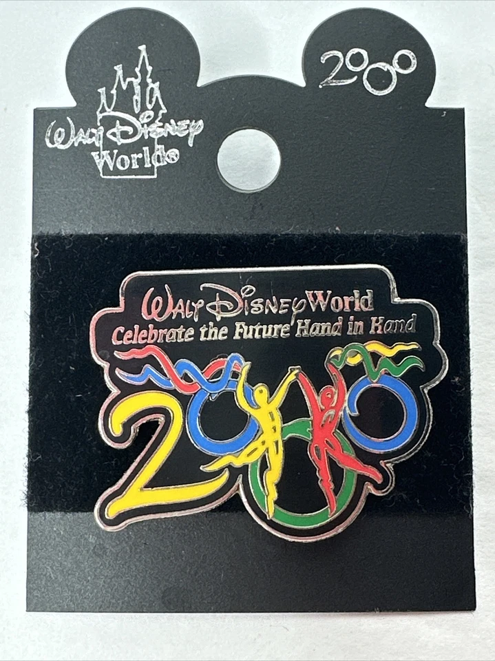 WALT DISNEY WORLD 2000 Collectible Pin Celebrate the Future Dancers with Card
