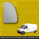 For Peugeot Boxer wing mirror glass 99-06 Right Driver side Spherical