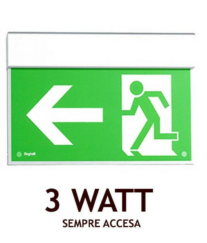 LAMPADA BEGHELLI 4321 BANDIERA UP LED EXIT DF30M SA - Immagine 1 di 1