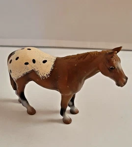 Schleich Brown White Spotted Appaloosa Stallion Horse Toy figure - Picture 1 of 8