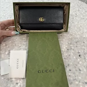GUCCI MARMONT WALLET - BLACK - Picture 1 of 15