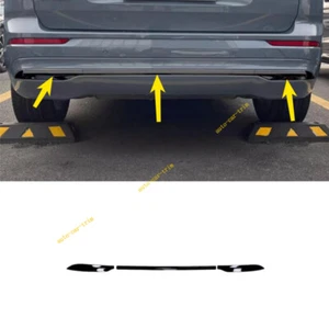 3PCS For 2022-2025 Volvo XC60 Black Steel Rear Bumper Moulding Lip Cover Trim - Picture 1 of 4