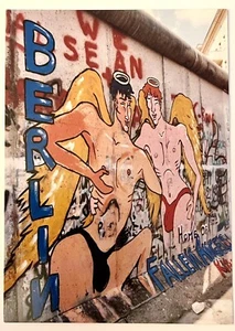 AK, Berliner Mauer Kunst: Home of Fallen Angels, Kiddy Citny, 1988, Foto, Kurdas - Bild 1 von 2