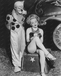 Circus Clown With Pretty Girl Vintage 8x10 Reprint Of Old Photo - Picture 1 of 1