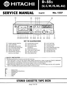 Manuale di servizio - Manuale di servizio per Hitachi D-55 S  - Foto 1 di 1