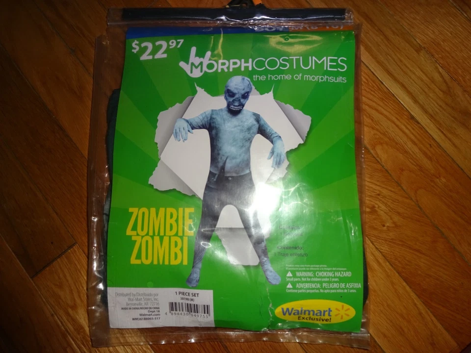 Morphcostumes Morph Traje Zombie Body Niños Disfraz Talla M 8-10 Nuevo Envío Gratis Foto 1 de 1
