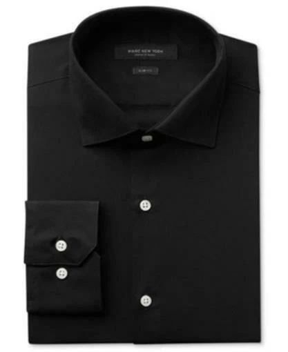 Marc New York Slim Fit черный 14/14,5 32/33 мужской платье рубашка новый без ярлыков - Изображение 1 из 4