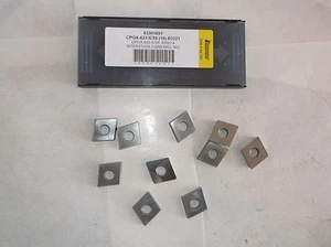 LOT OF 10 Intersate carbide milling inserts CPGA-633 IC55 (F32T) - Picture 1 of 5