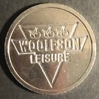 23mm Scarce "Woolfson Leisure" Nickel Plated Eurocoin Gaming Token - Fauver Coll