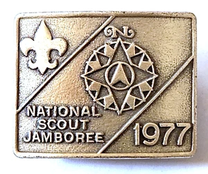 National Jamboree 1977 Zinn Halstuch Folie BSA - Bild 1 von 2