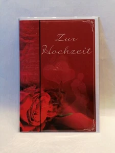 Karte hochzeit Glückwunsch mit ROSEN Und UMSCHLAG - Bild 1 von 1