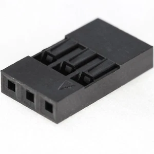 [25x] Carcasa del conector del cabezal del pasador de puente de alambre Dupont - 1x3 - Hombre / Mujer - Imagen 1 de 4
