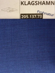 Ikea KLAGSHAMN Rückenkissenbezug Friheten Eckbettsofa 205.137.73 Skiftebo blau - Bild 1 von 1