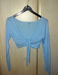 BLOCH Warm-Up Ballett Jacke Bolero Jäckchen Wickeljacke hellblau M 38 NEUWERTIG! - Bild 1 von 2