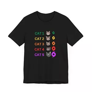 Storm Chaser Shirt,Funny Hurricane Cats,Funny Weather T-Shirt - Picture 1 of 21