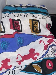 Vintage 1990's Disney The Lion King "Cub Simba To Adult" Fitted Twin Bed Sheet - Picture 1 of 2