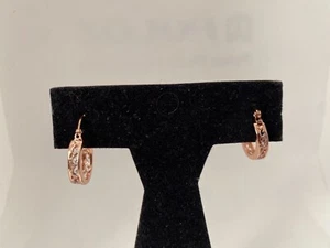 Stunning! New 18" Gold Platinum Filled Hoop Earring ~Sz.20*15mm - Picture 1 of 12