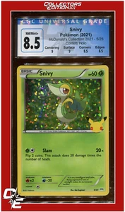 McDonald's Collection 2021 Snivy Confetti Holo 5 CGC 8.5 - Subgrades - Picture 1 of 2