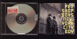 CD PET SHOP BOYS NEW YORK CITY BOY / CASTING A SHADOW 1999 PROMO STICKER ON BOX - Bild 1 von 1
