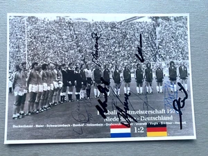 Weltmeister 1974 DFB komplett signiert signed Foto 10x15 Autogramm RARITÄT - Picture 1 of 1