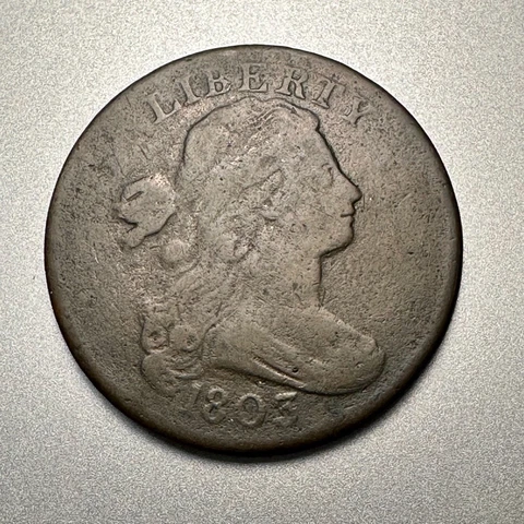 1803  DRAPED BUST LARGE CENT   SM DATE SM FRACTION  S-251   NICE DETAIL  #2062 Cover