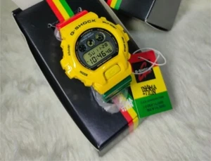 Casio G shock DW6900 Rastafary Original Custom Colour Red Yellow Green - Picture 1 of 1