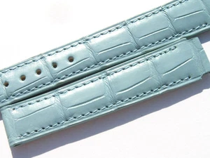 CHOPARD LEATHER ARMBAND BAND STRAP BLAU BLUE 16 MM 75/115 NEW C16-1 - Picture 1 of 9