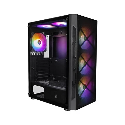 1st Player Firebase XP Mid Tower RGB Gaming Case with 6 x RGB Fans - Image 1 of 4
