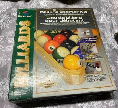 Juego de bolas de billar y triángulo de madera sportcraft Foto 1 de 2