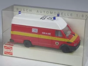 (YG-13) Busch 47905 Iveco Daily carro attrezzi vigili del fuoco Dortmund in confezione originale - Foto 1 di 1
