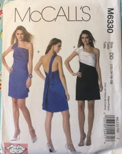 Vestido McCalls Patrón de Costura 6330 Misses Forrado Talla 12-18 Phoebe Couture - NUEVO - Imagen 1 de 3