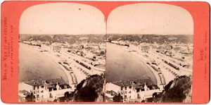 Nice.Vue Générale prise Château.Stereoview.Photo Stereo Albuminée Lucchesi.1875. - Picture 1 of 2