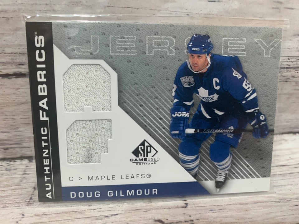 2007-08 SP Game Used Authentic Fabrics #AFDG Doug Gilmour  (white/white) - Image 1 of 1