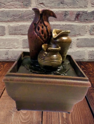 Cordless Tranquility Pottery Fountain NIB - Image 1 of 3