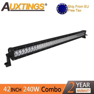 42''inch 240W Flood Spot LED Work Light Bar for Jeep Offroad Boat Car SUV EU - Imagen 1 de 6