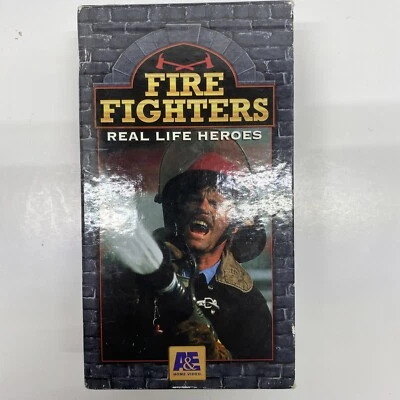 Vintage A&E Home Video VHS Fire Fighters Real Life Heroes 2 Tapes Free Shipping - Image 1 of 4