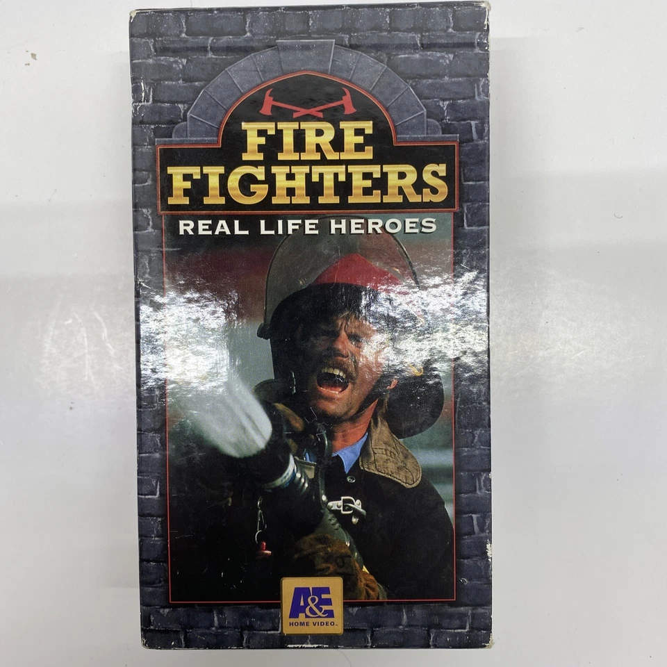Vintage A&E Home Video VHS Fire Fighters Real Life Heroes 2 Tapes Free Shipping - Image 1 of 4