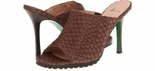 Lisa Donald Pliner Ishi Fish Bark Slide Mule High Heel Open toe Shoes 6,5 US NWB Foto 1 de 1