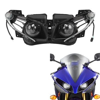 Conjunto de faro delantero apto para Yamaha YZFR1 YZF R1 2012-2014 2013 Foto 1 de 4