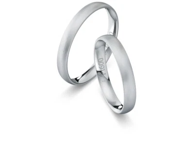 2x600 Platin Eheringe Paarringe Trauringe PLATIN+Gravur.Platinringe.Paar - Bild 1 von 2