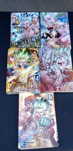 Dr. Stone English Manga Book Lot Volumes 12-16 (Riichiro Inagaki, Boichi) - Bild 1 von 6