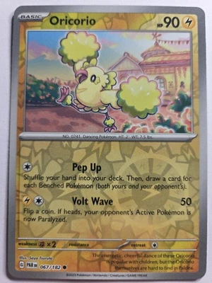 Oricorio 067/182 PAR SV04: Paradox Rift Common Reverse Holo NM Pokemon TCG - Image 1 of 2