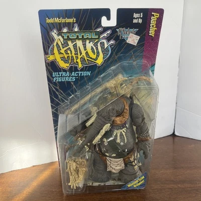 Figura de acción McFarlane Toys Spawn Total Chaos Series 2 Poacher 7" 1997 nueva en paquete Foto 1 de 4