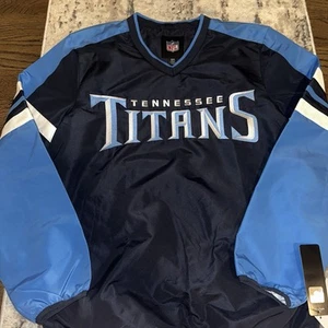 Tennessee Titans NWT NFL Apparel Titans Men’s Pullover Windbreaker Jacket Small - Picture 1 of 9