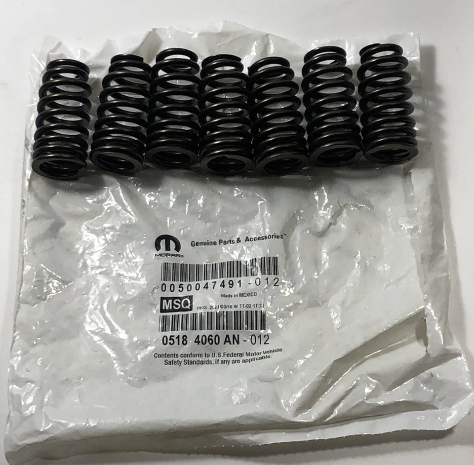 05184060AN 7 PCs Mopar Valve Spring for Dodge Charger Jeep Cherokee Lot 7 - Image 1 of 3