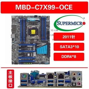 Pour carte mère SUPERMICRO C7X99-OCE X99 LGA2011 8*DDR4 128G ATX Testée OK - Photo 1/5
