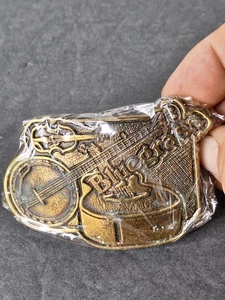 fibbia cintura erba blu vintage - Foto 1 di 5